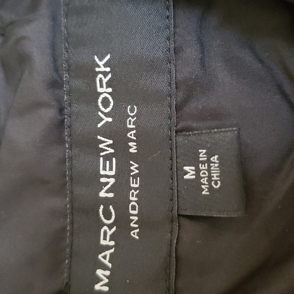 Marc New York Quilted Cropped Button-Up Jacket Black - Size M - Picture 8 of 10